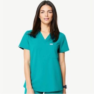 Womens Figs Scrubs SET Teal Large